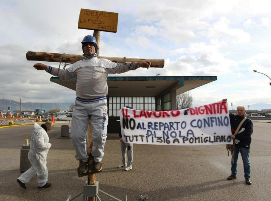 Operai FIAT in protesta