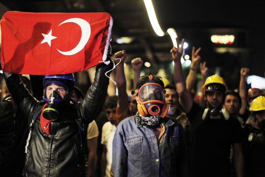 Le proteste di Gezi Park nel 2013 - Foto di Getty