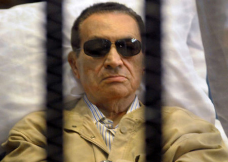 Hosni Mubarak durante il Processo