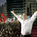 Alexis Tsipras festeggia la vittoria