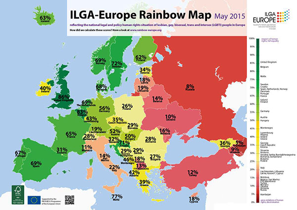 La mappa ILGA - Italia ultima
