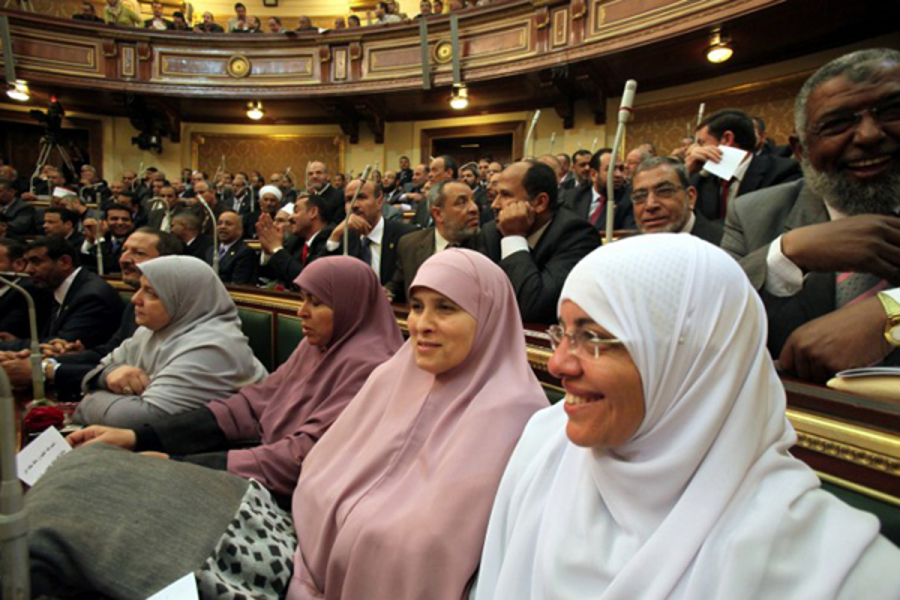 Donne egiziane in parlamento