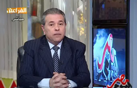 Il conduttore tv e parlamentare egiziano Tawfik Okasha